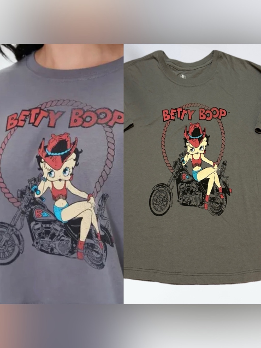 Betty Boop Women’s Tee with White Logo L